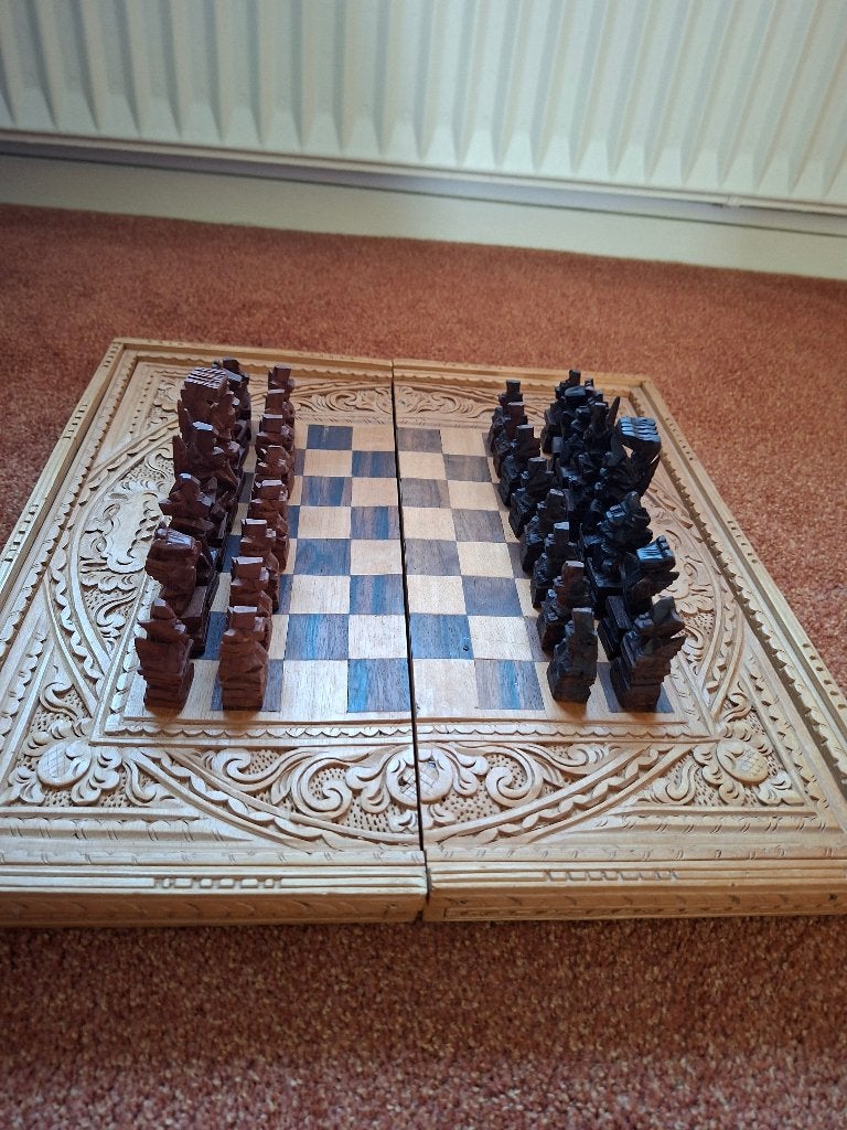 2 x schaakspel, Een of twee spelers, Ophalen, Zo goed als nieuw