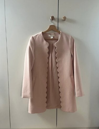 H&M Roze Scallop Jasje Maat 32, H&M, Ophalen of Verzenden, Jasje, Roze