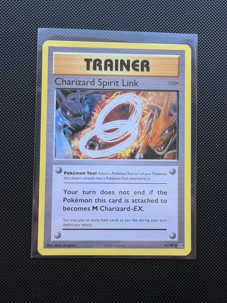 Charizard Spirit Link 75/108 XY Evolutions, Ophalen of Verzenden, Nieuw, Losse kaart
