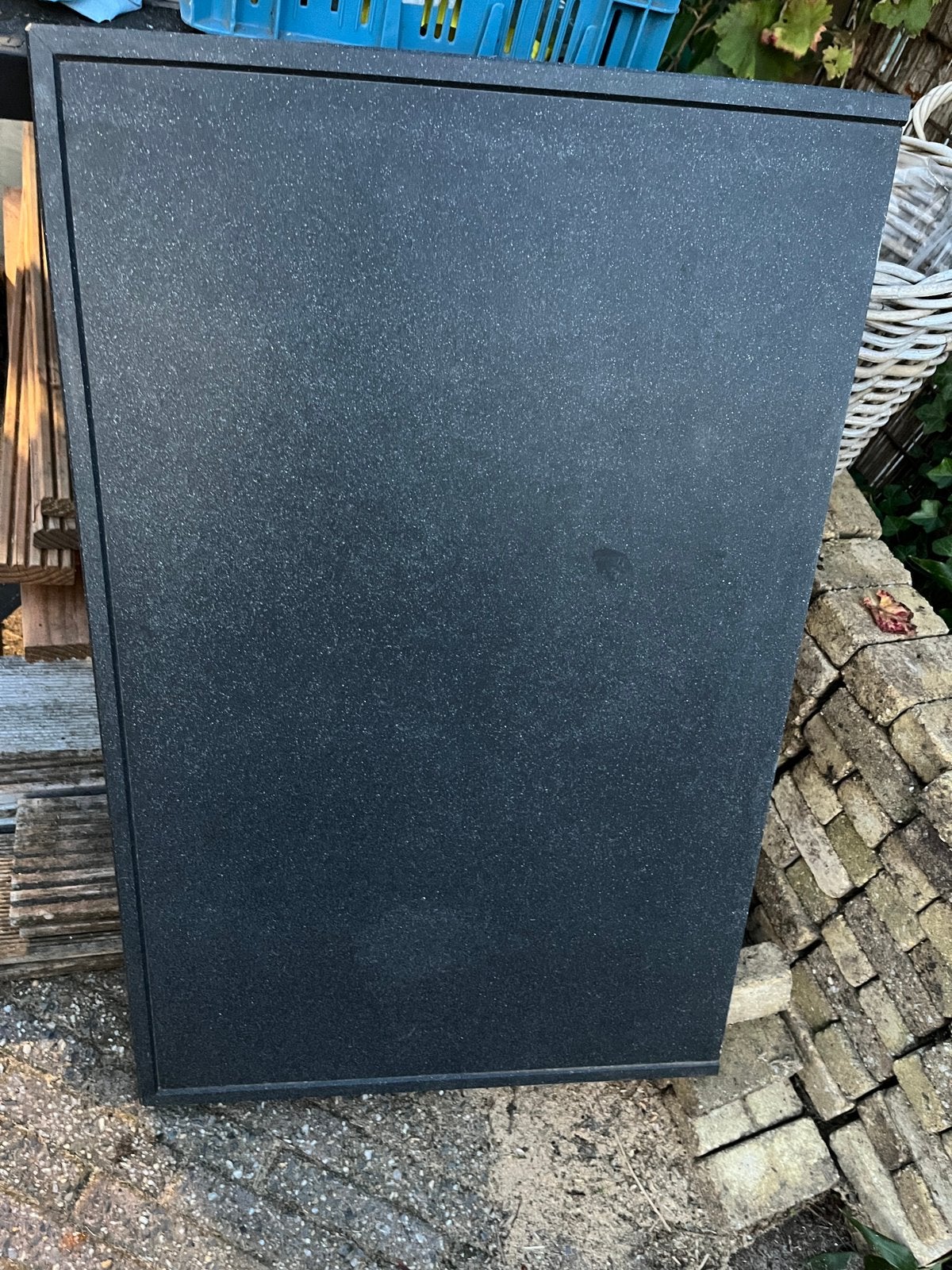Graniet antraciet zwart aanrechtblad 94x61x4.5cm, Ophalen, Zwart, Steen/keramiek, Overige merken
