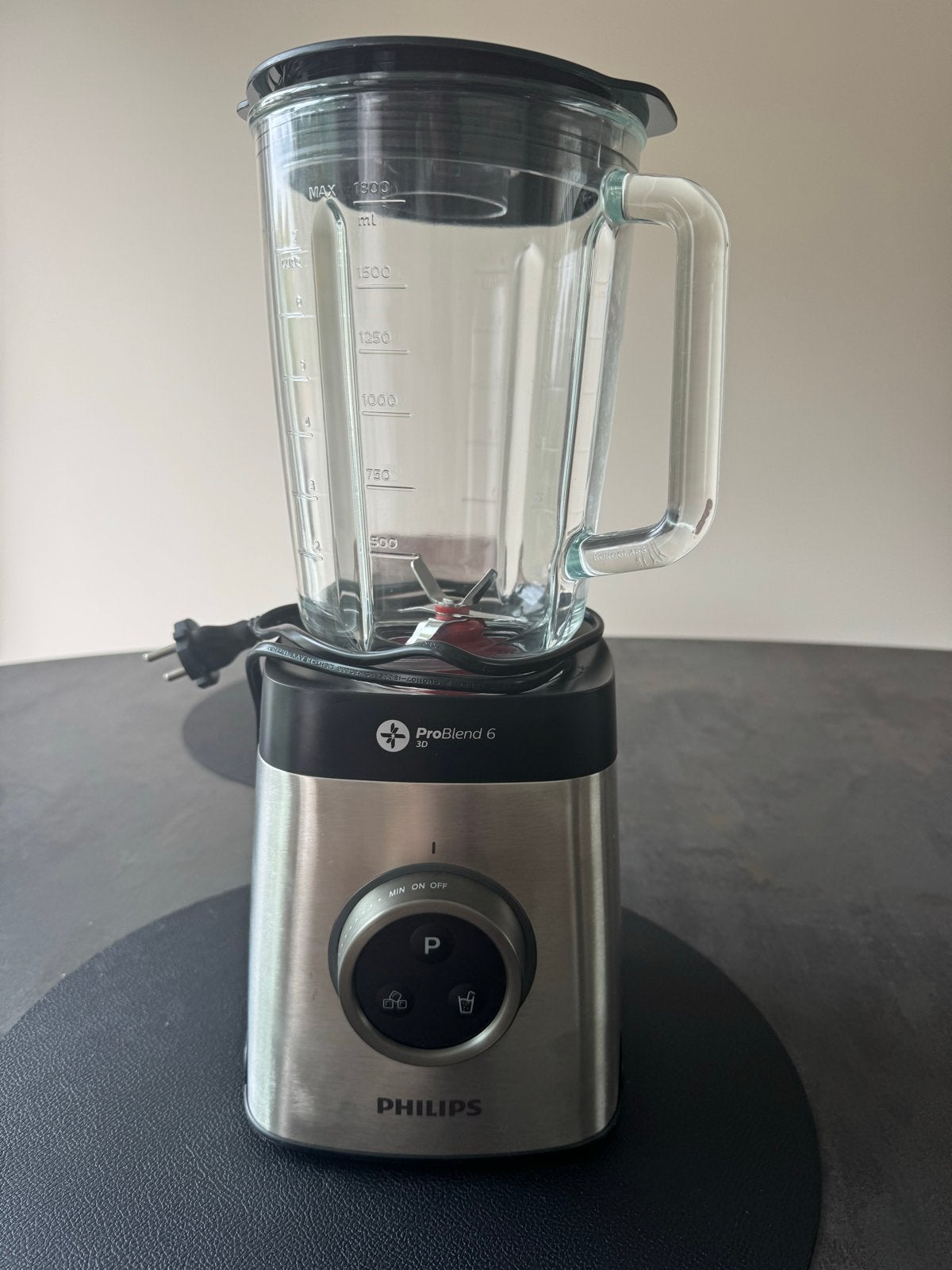 Philips HR3655/00 Blender - ProBlend 6 3D - 1400W, Ophalen, Zo goed als nieuw, Blender