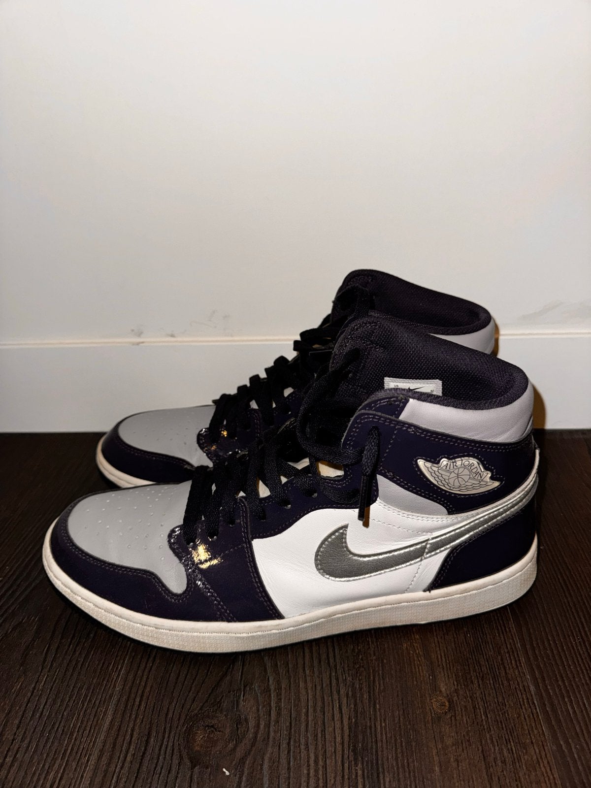 Nike Air Jordan 1 Mid 'Dark Concord' Sneakers Maat 46, Ophalen of Verzenden, Zo goed als nieuw, Overige kleuren, Sneakers of Gympen