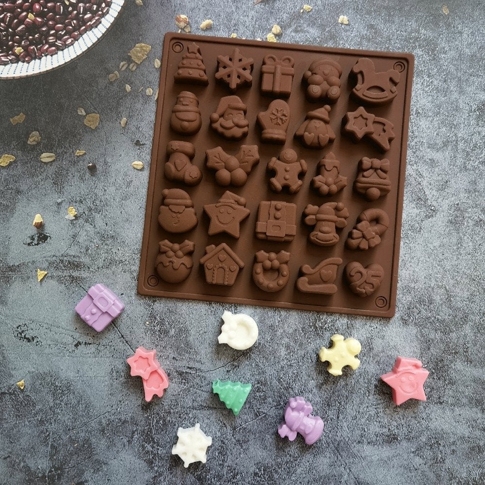 Chocolade Kerst Mal / Cake Vorm Koek Biscuit Taart Bakken, Verzenden, Nieuw