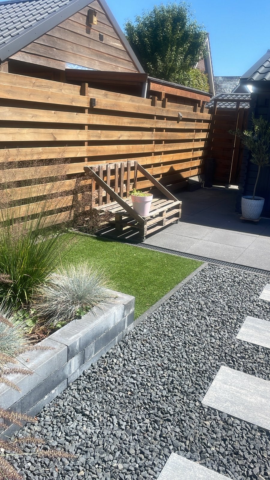 Gratis op te halen Palletbankje voor Tuin of Balkon, Ophalen, Gebruikt, Hout