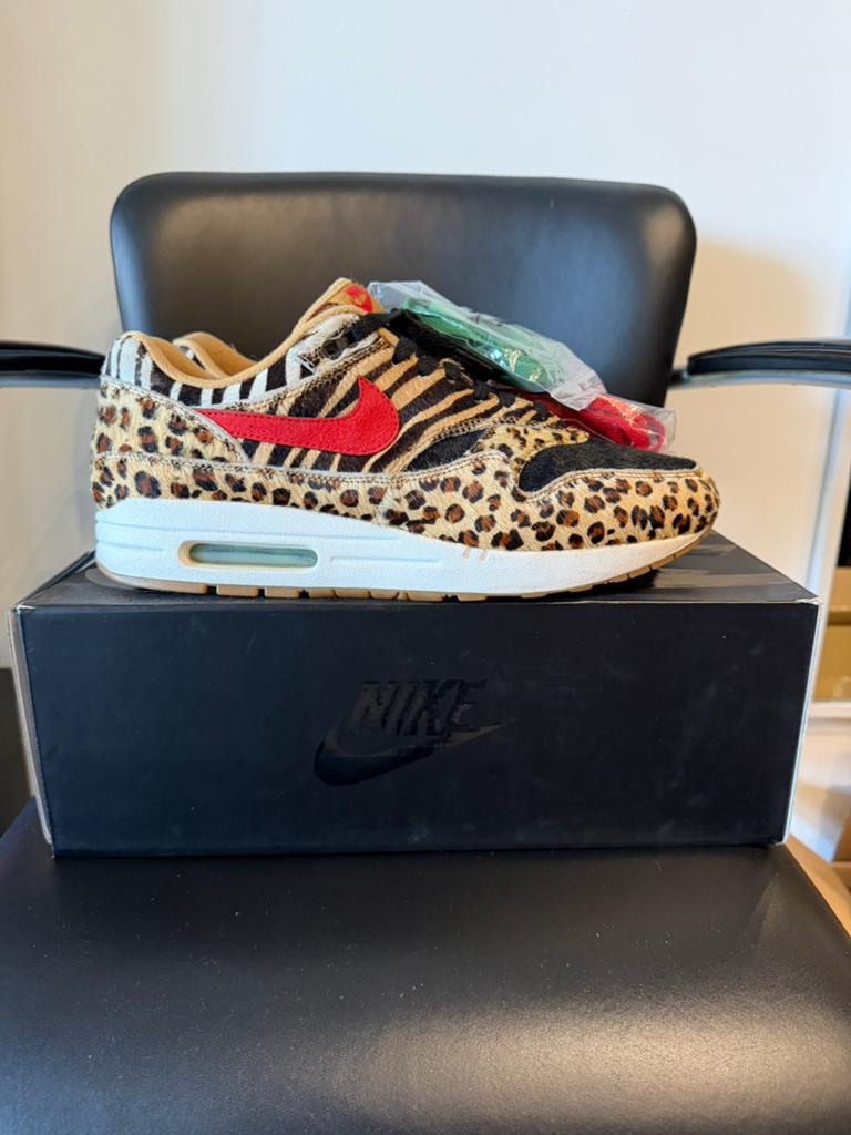 Nike air max 1 atmos animal pack 2.0 43, Ophalen, Overige kleuren, Sneakers of Gympen, Zo goed als nieuw