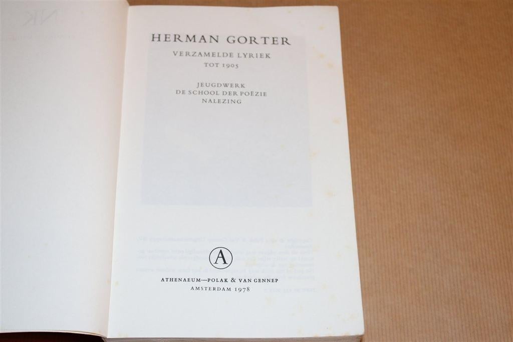 Verzamelde Lyriek tot 1905 — Herman Gorter, Ophalen of Verzenden, Gelezen