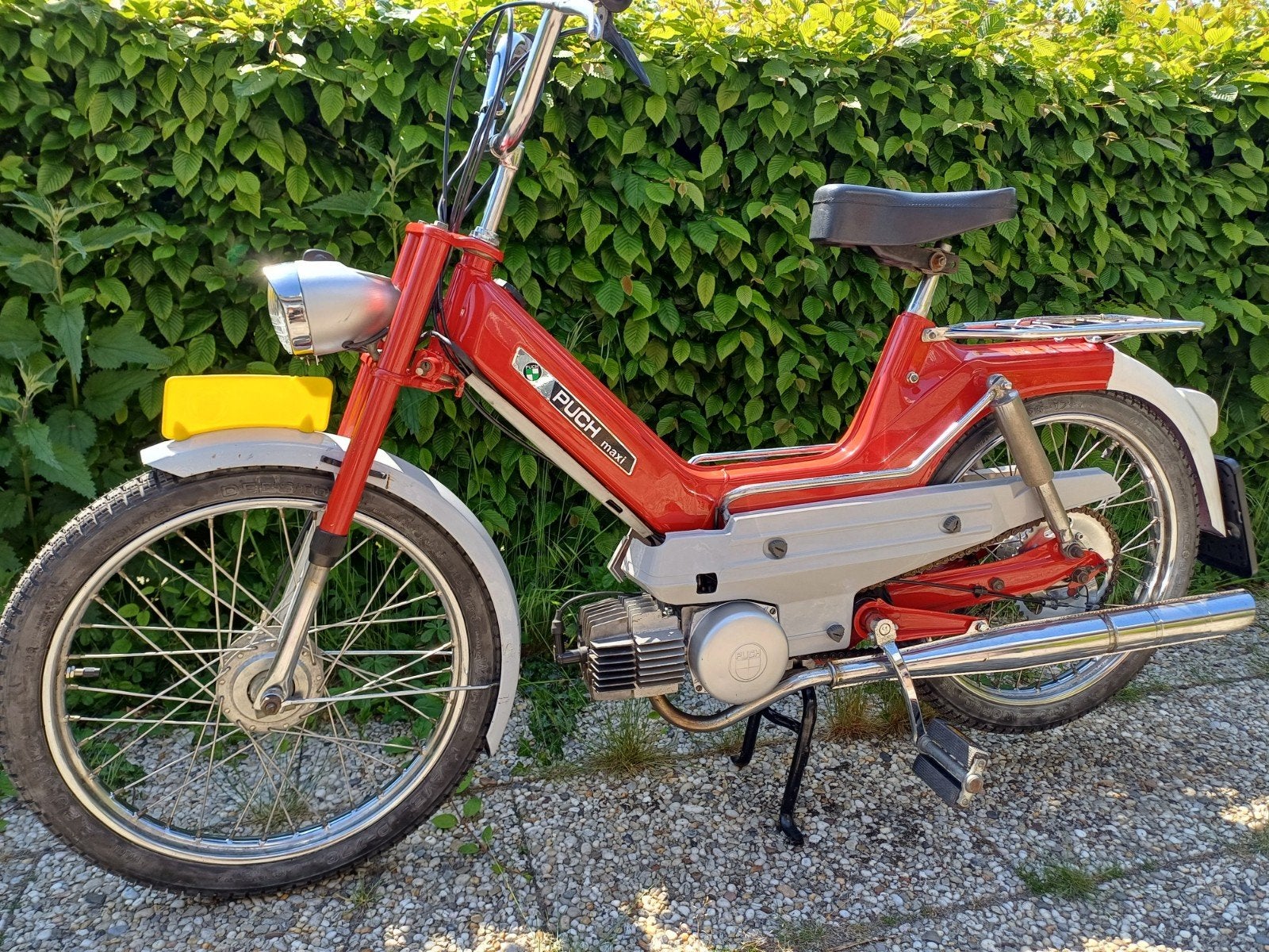 oldtimer Puch Maxi ei koplamp uit 1973 met kenteken 45km, Ophalen, Gebruikt, Overige typen