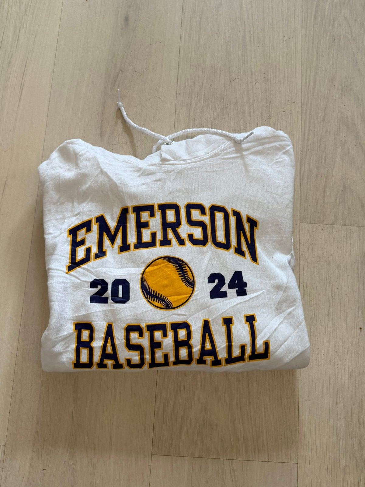 Emerson Baseball Hoodie – maat L, Ophalen of Verzenden, Gedragen, Wit