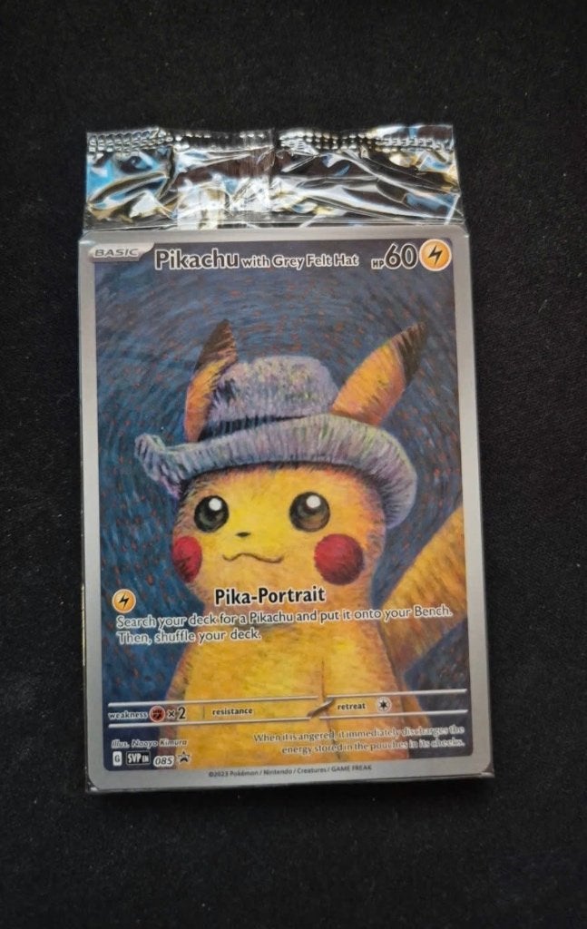 pikachu van gogh, Hobby en Vrije tijd, Verzamelkaartspellen | Pokémon, Ophalen of Verzenden, Zo goed als nieuw, Losse kaart, Foil