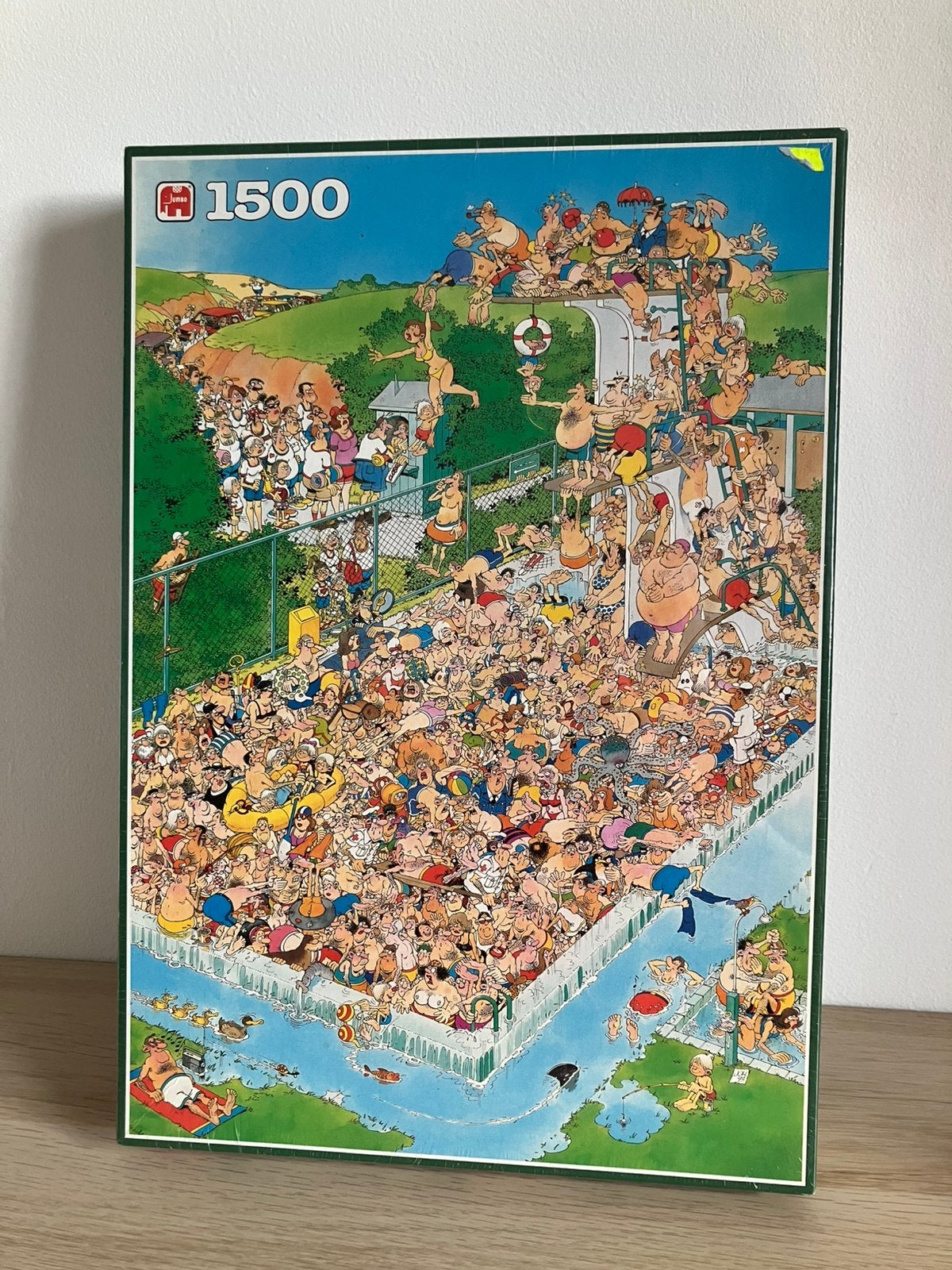 Jan van Haasteren - Zwembadpret - 1500 stukjes GESEALD, Ophalen of Verzenden, 500 t/m 1500 stukjes