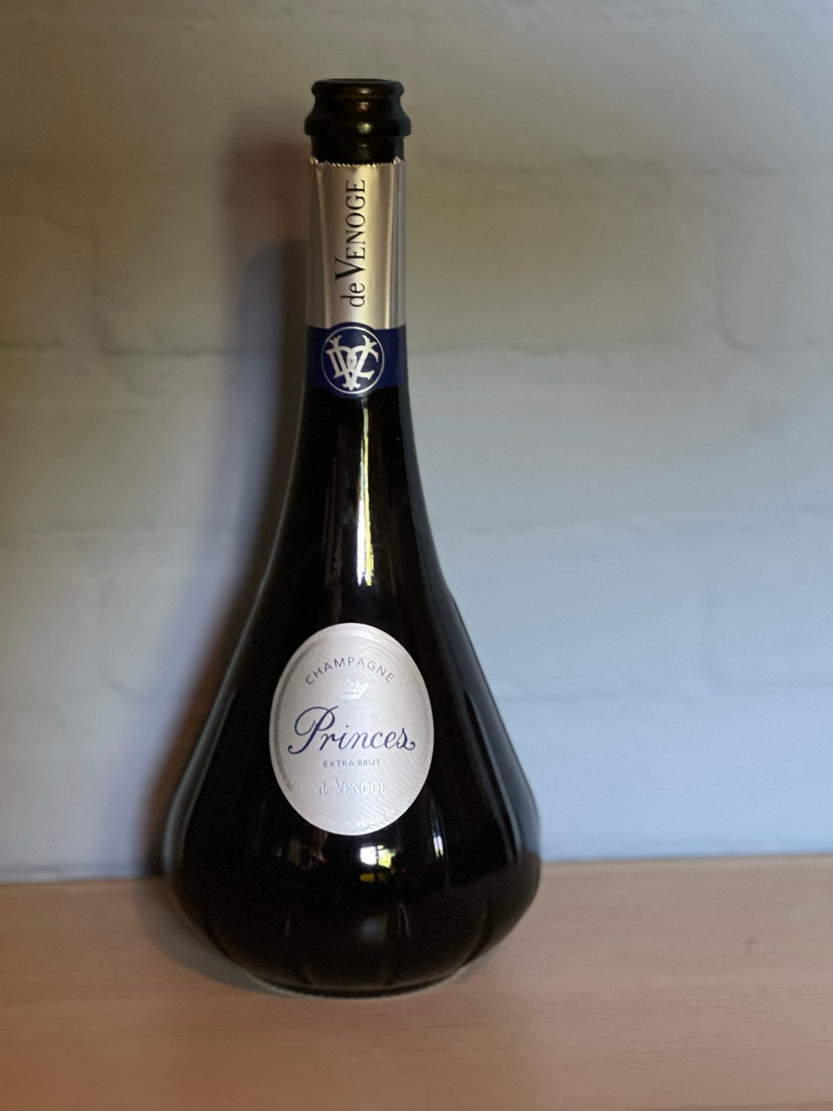 Lege Champagnefles de Venoge Princes Extra Brut, Ophalen of Verzenden
