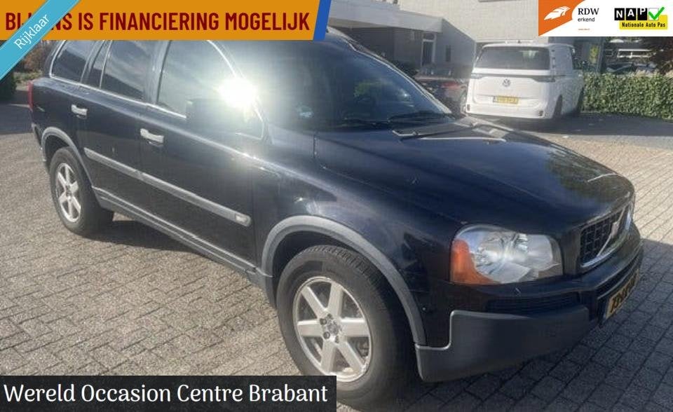 Volvo XC90 2.9 T6 Comfort leer Topstaat! 7 persoons, Gebruikt, Zwart, 138 €/maand, 7 stoelen