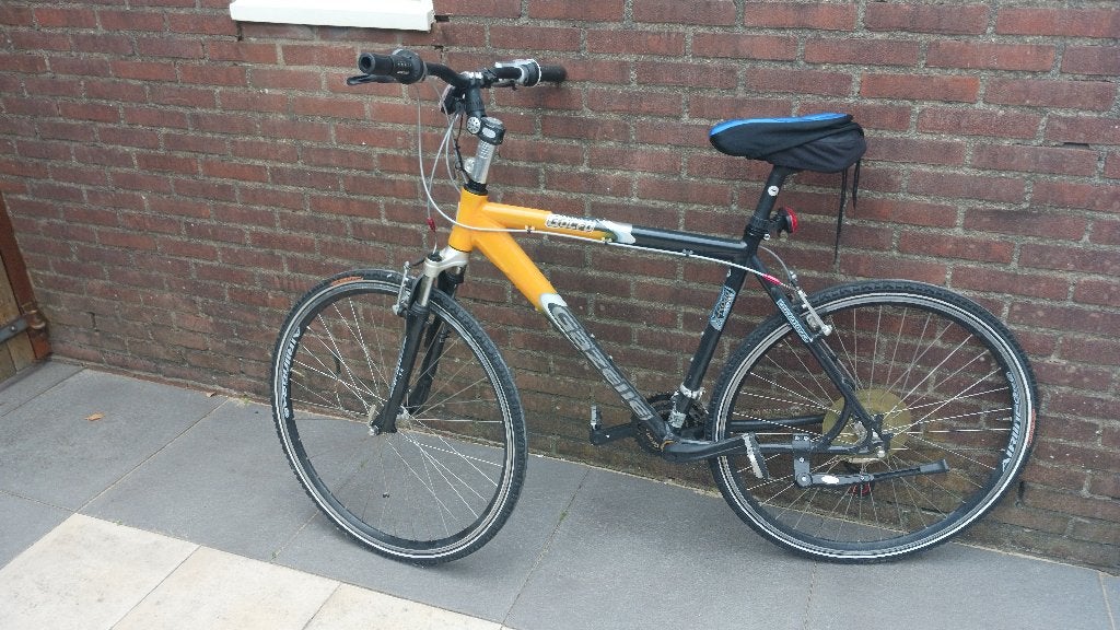 gazelle heren fiets X-Road series voor weggeefprijs!!, Ophalen, Gebruikt, Versnellingen, Schijfrem