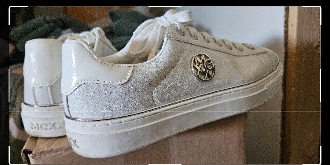 Mexx witte sneakers met gouden logo, Ophalen of Verzenden