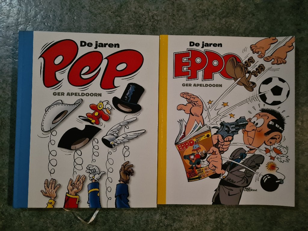 De Jaren Pep & De Jaren Eppo - Ger Apeldoorn (2 boeken), Boeken, Europa, Ophalen of Verzenden, Zo goed als nieuw, Meerdere comics