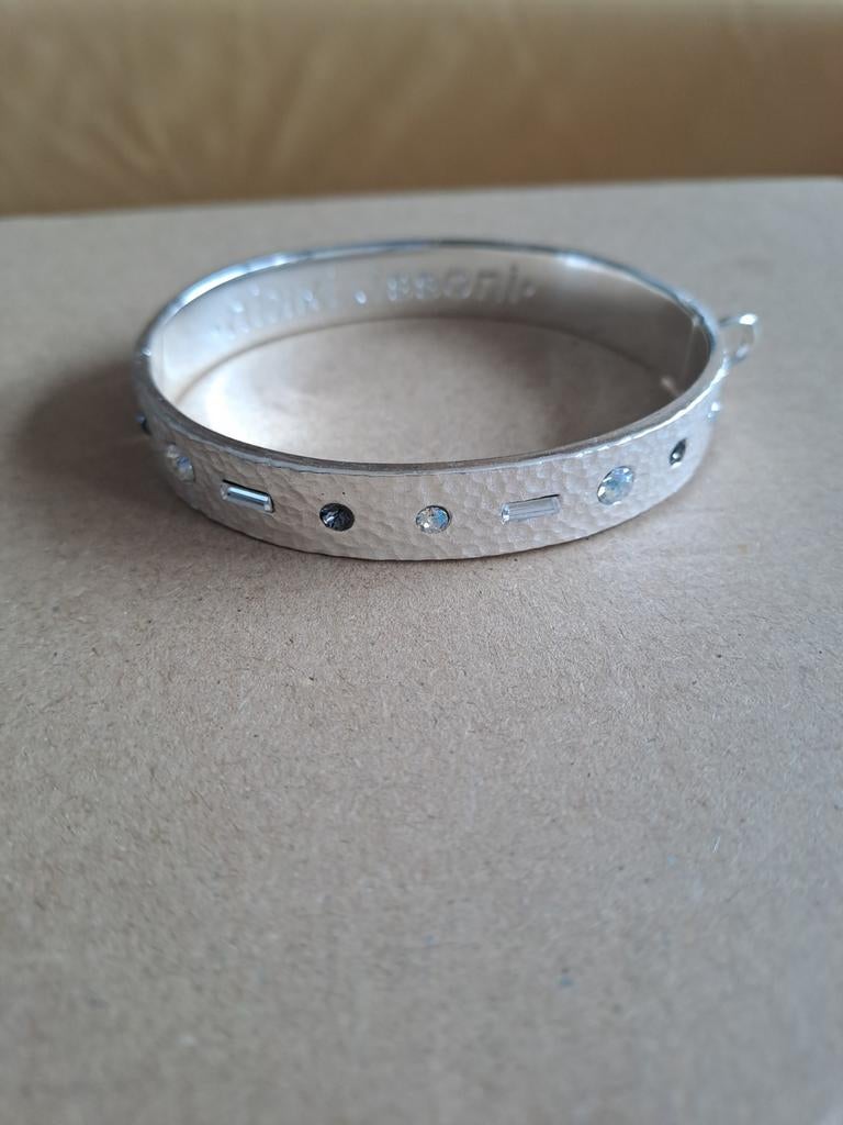 Nikki Lissoni Armband - Hammered met Swarovski, Met kristal, Overige materialen, Ophalen of Verzenden, Zo goed als nieuw