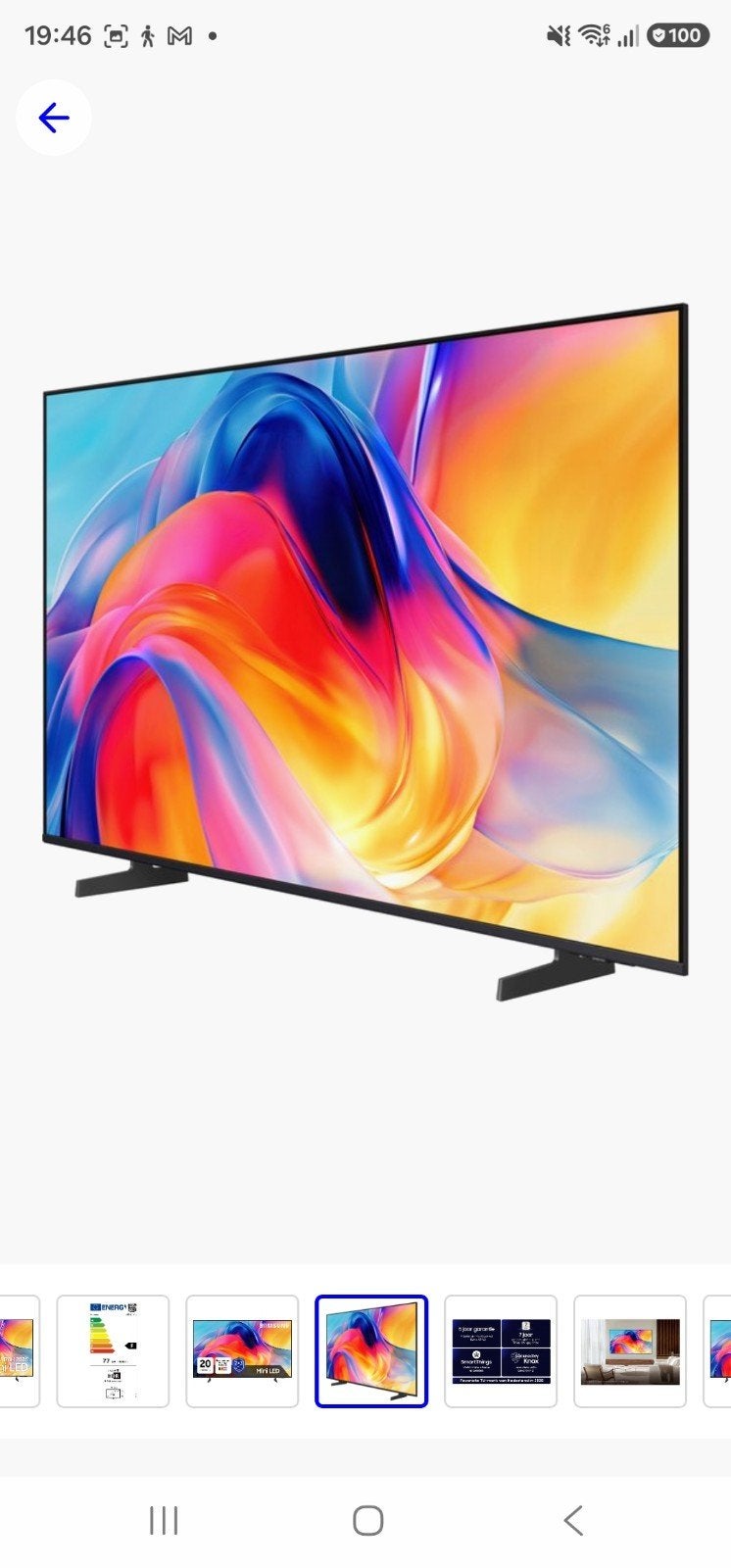 samsung 55 inch mini led 4k vision ai smart tv, Ophalen, LED, Nieuw, Samsung