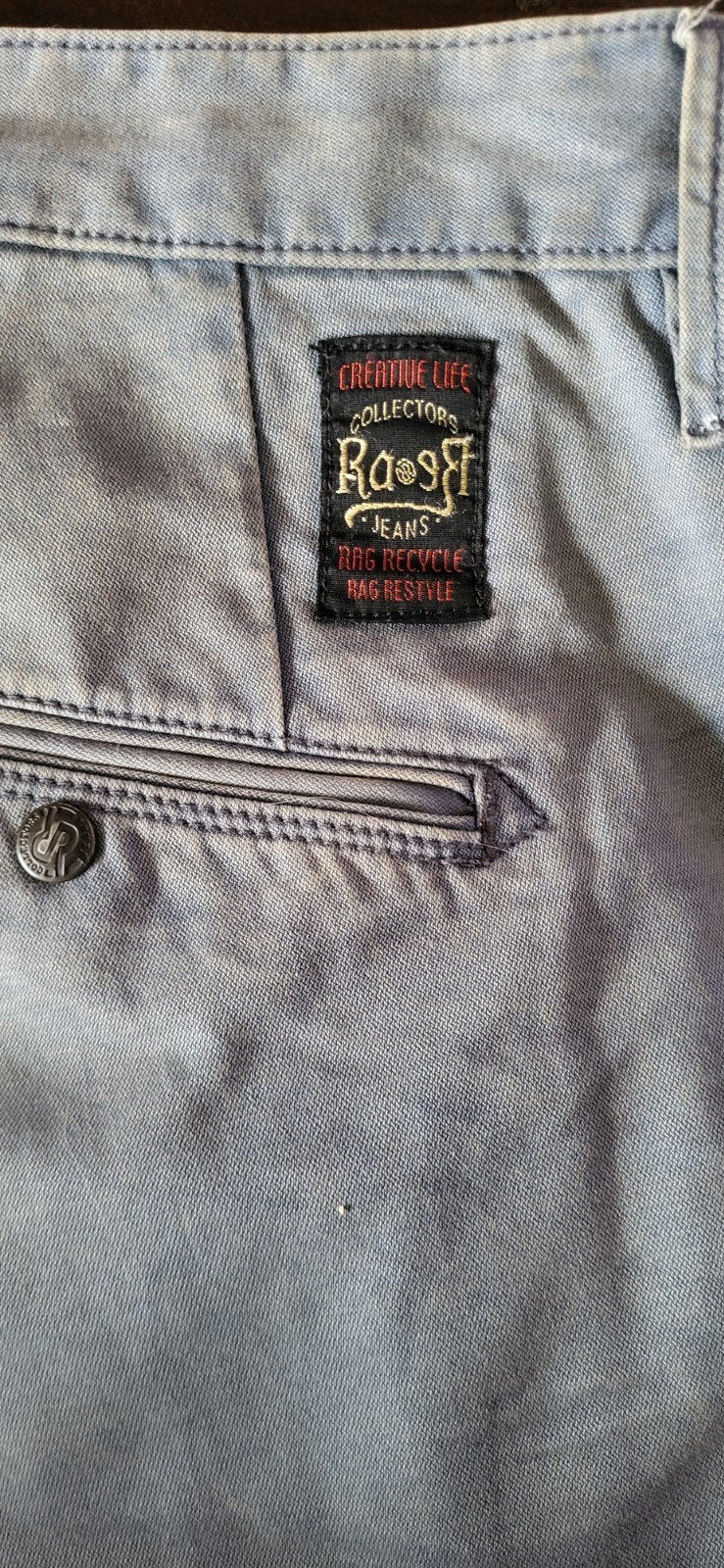 Ra eR Jeans - Grijsblauwe spijkerbroek, Rag & Bone, Ophalen of Verzenden, W33 - W34 (confectie 48/50), Grijs