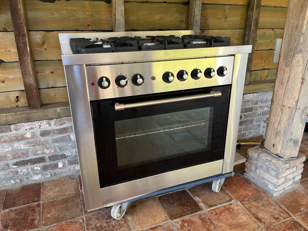 Bosch Solitaire gasfornuis, Ophalen, Gebruikt, 60 cm of meer, Gas