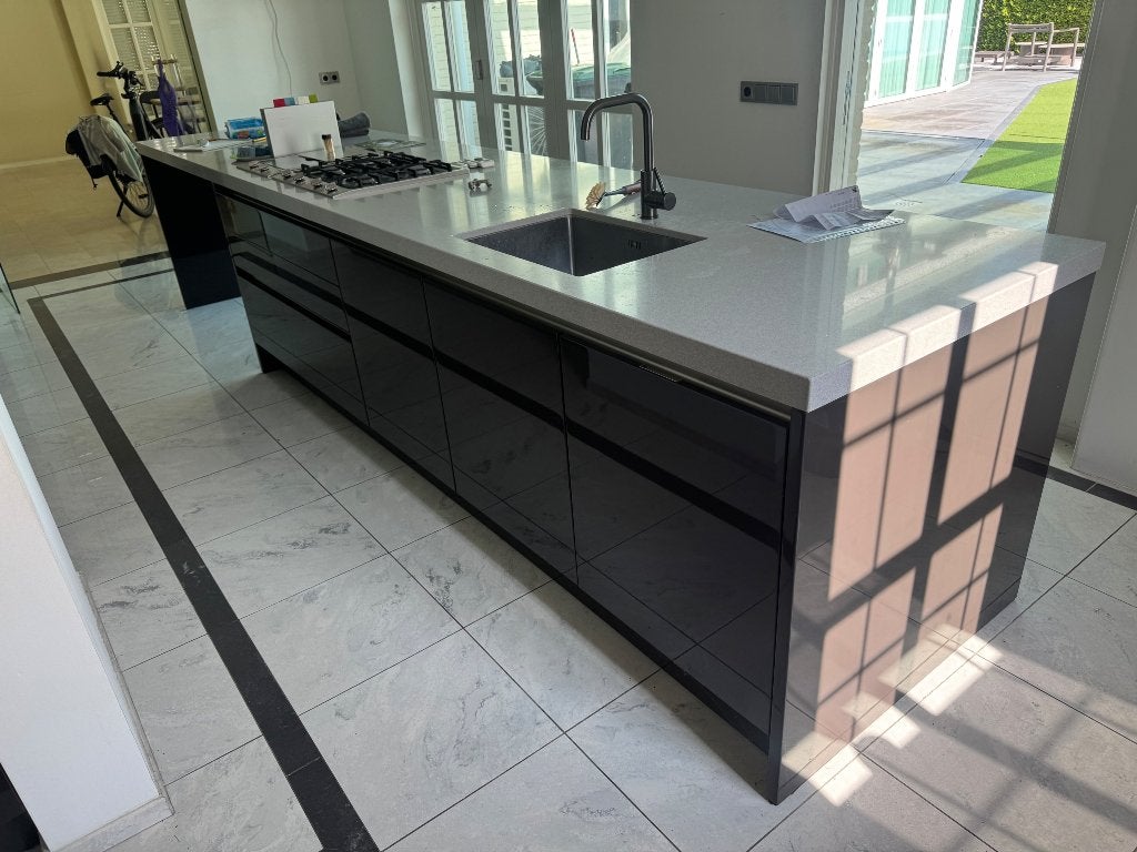 Complete Siematic keuken met kookeiland, Ophalen, Gebruikt, Bruin, Overige typen