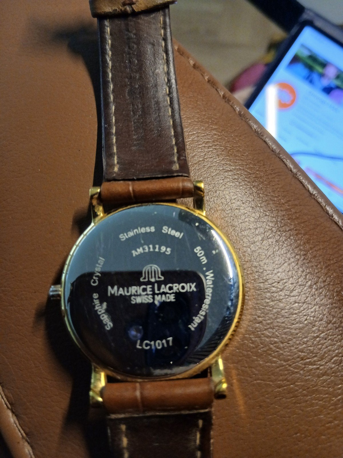 Maurice Lacroix LC1017 Herenhorlog, Overige merken, Polshorloge, Ophalen of Verzenden, Goud