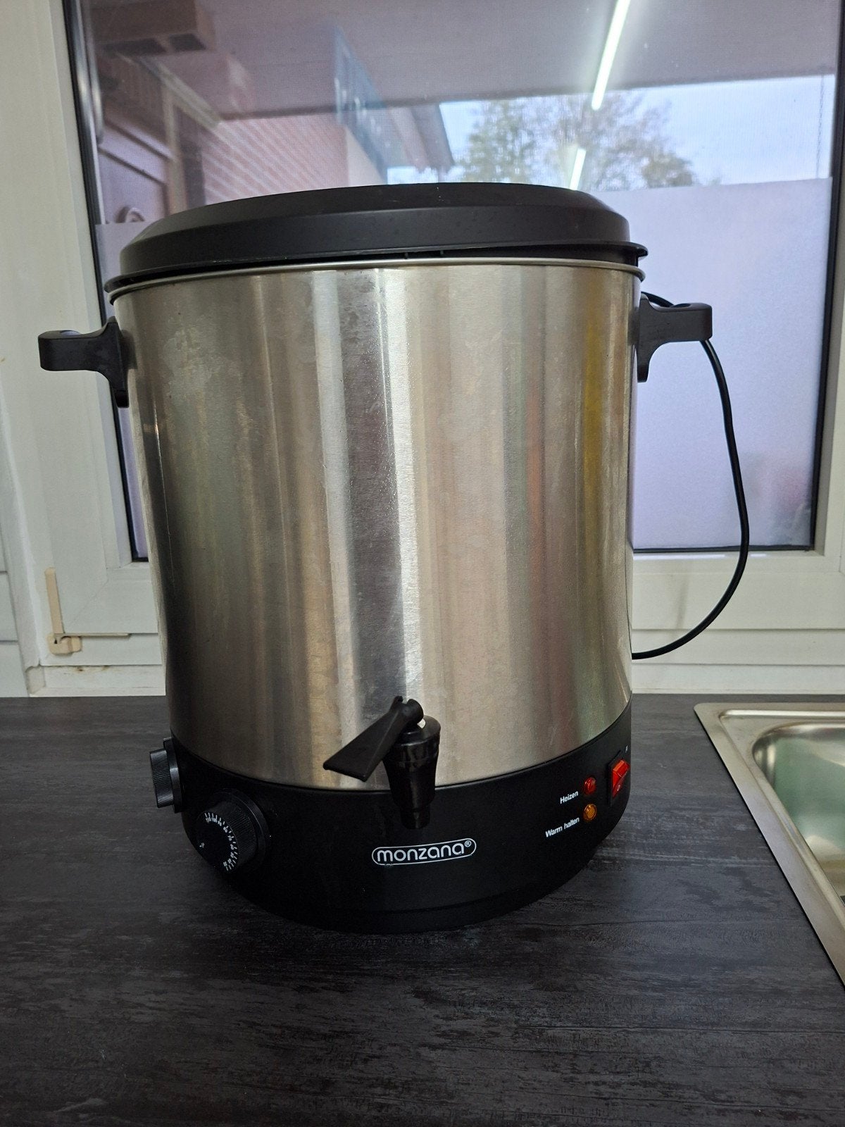Monzana Inmaakautomaat 28L - RVS met Timer, 2 liter of meer, Ophalen, Gebruikt, Rvs