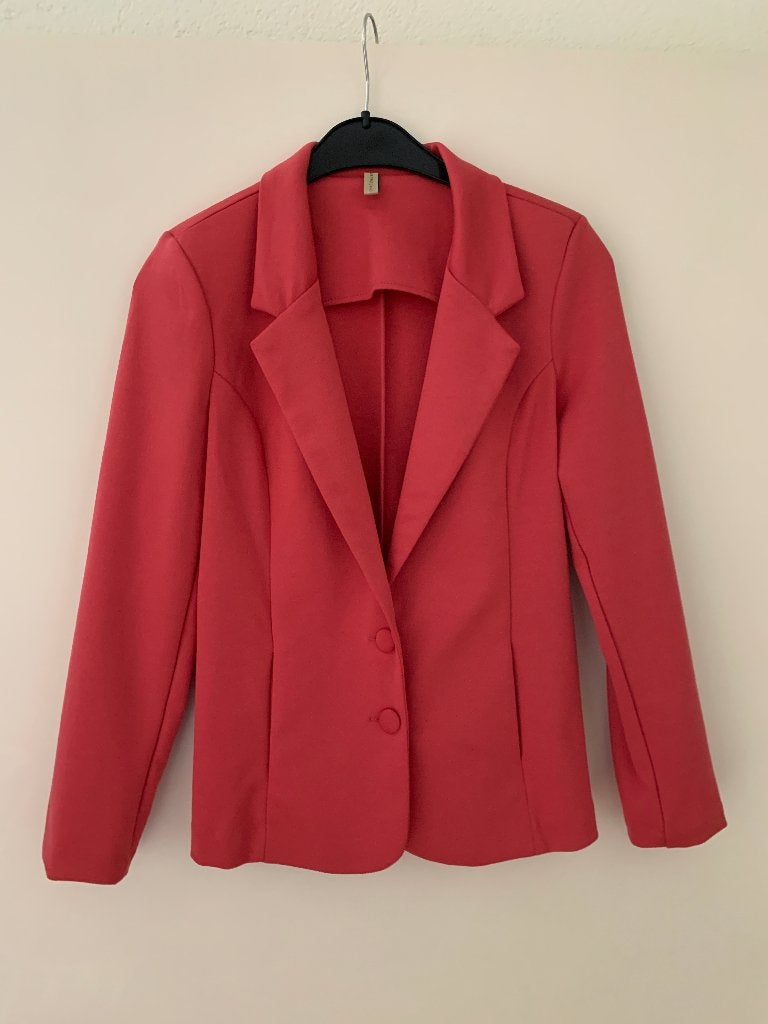 Blazer merk Soyaconcept, kleur fuchsia roze, maat S, Ophalen of Verzenden, Zo goed als nieuw, Maat 38/40 (M), Roze