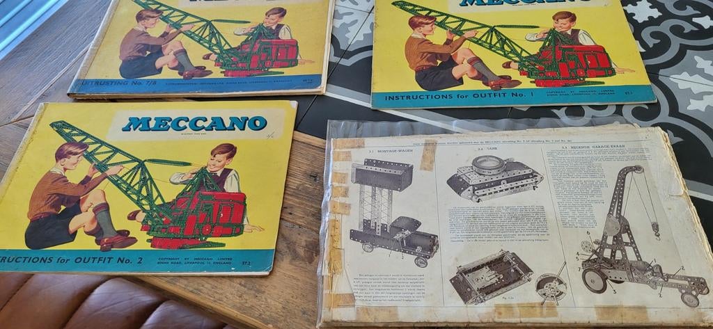 Meccano verzameling, 9 kistjes vol, Ophalen