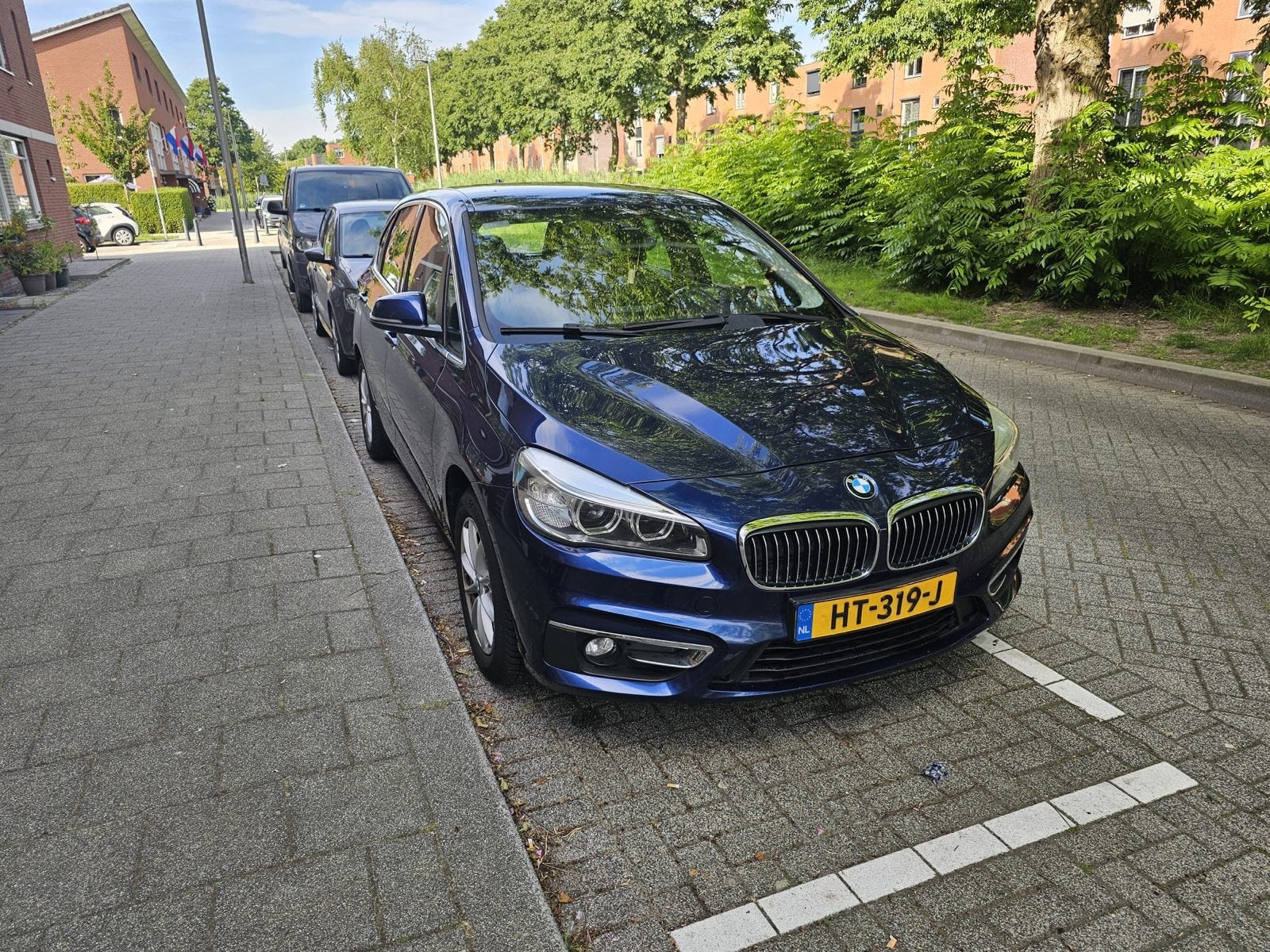 BMW 2-Serie Active Tourer 218i 136pk 2016 Blauw, Auto's, BMW, Voorwielaandrijving, 136 pk, 1295 kg, Blauw