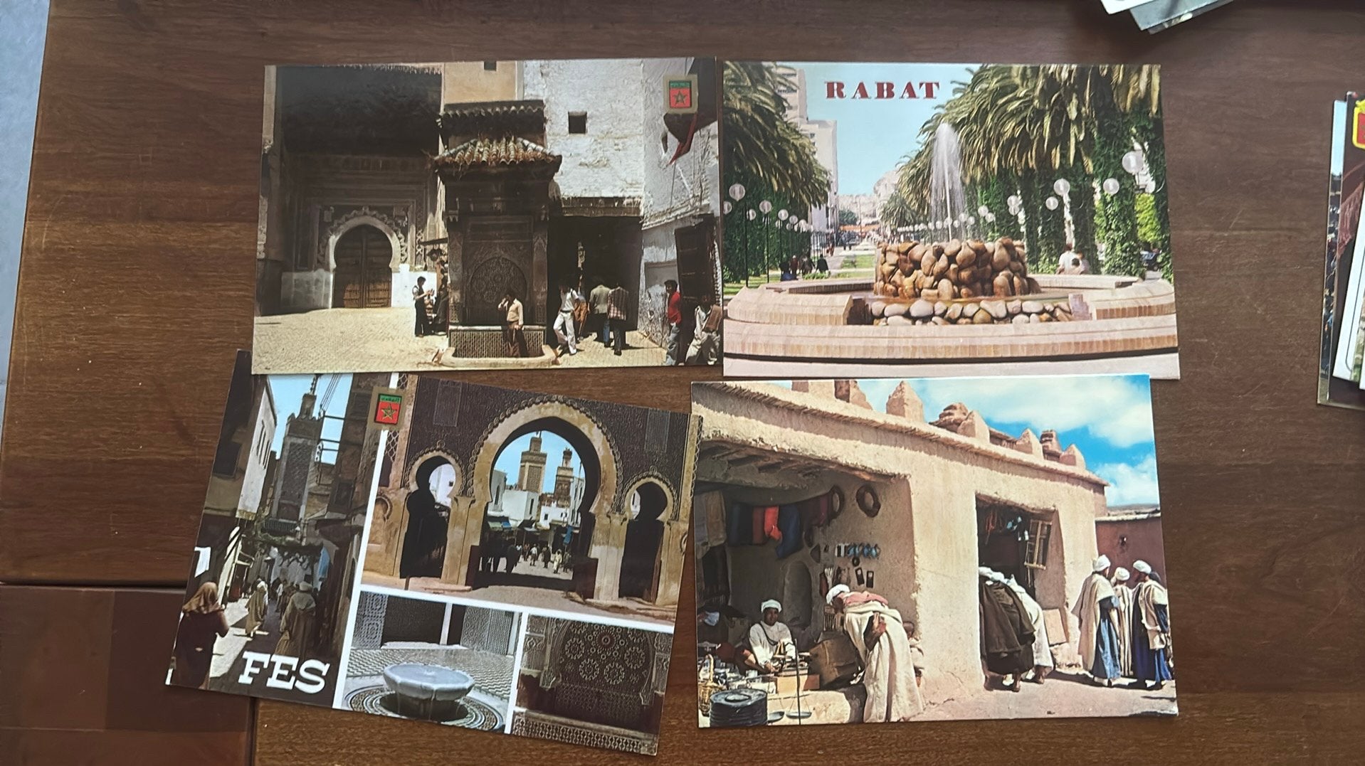 Set van 46 verschillende vintage ansichtkaarten uit Marokko, Ophalen of Verzenden, 1960 tot 1980, Gelopen, Buiten Europa