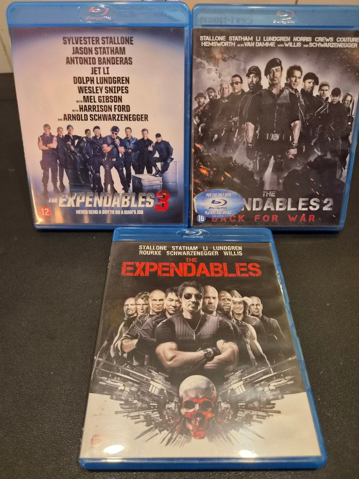 The Expendables 1, 2 en 3 - Blu-ray Trilogie, Engels, Vanaf 16 jaar, Nederlands, Actie