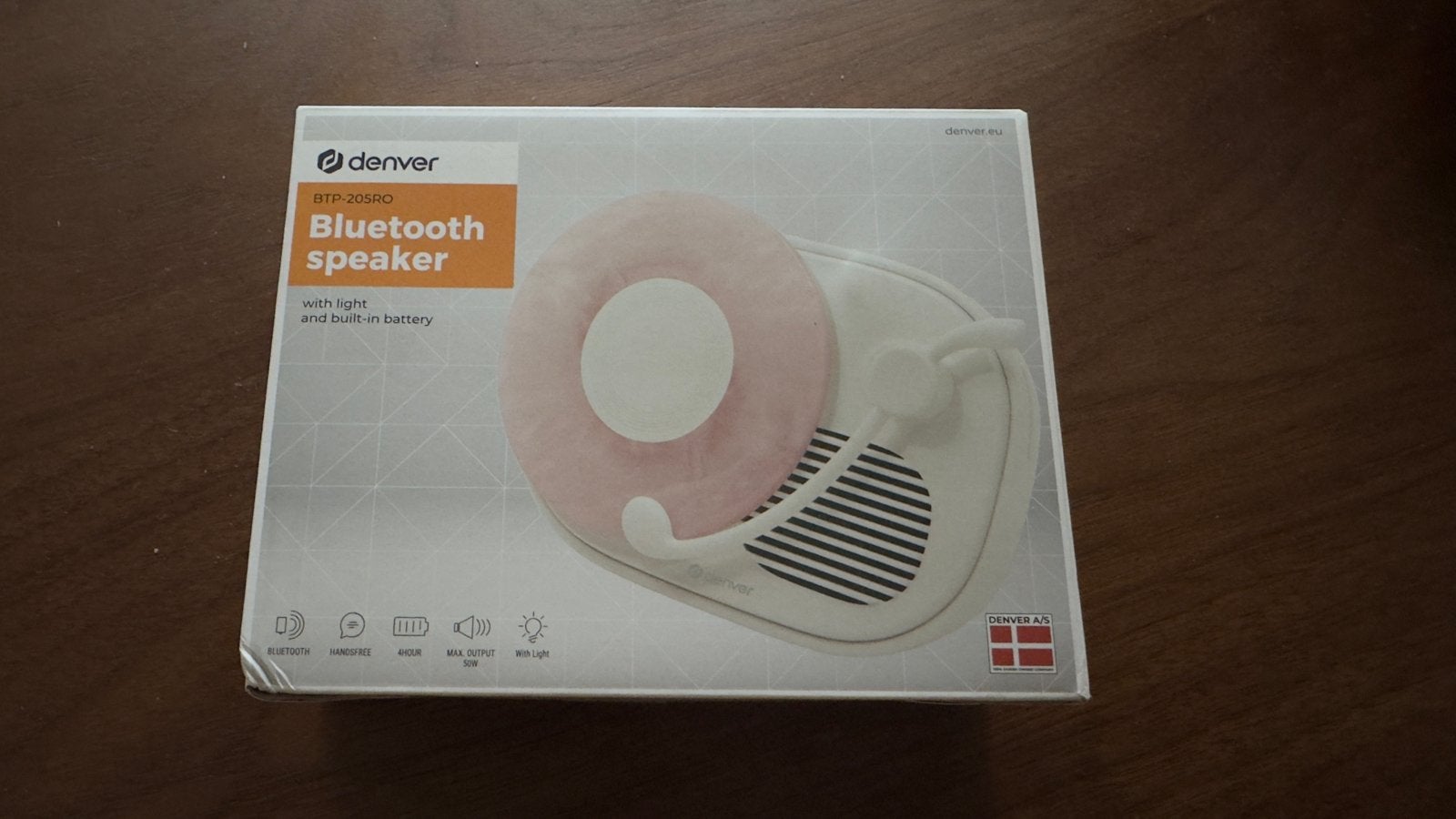 Denver BTP-205RO Bluetooth Speaker - Nieuw in doos, Ophalen of Verzenden, Nieuw