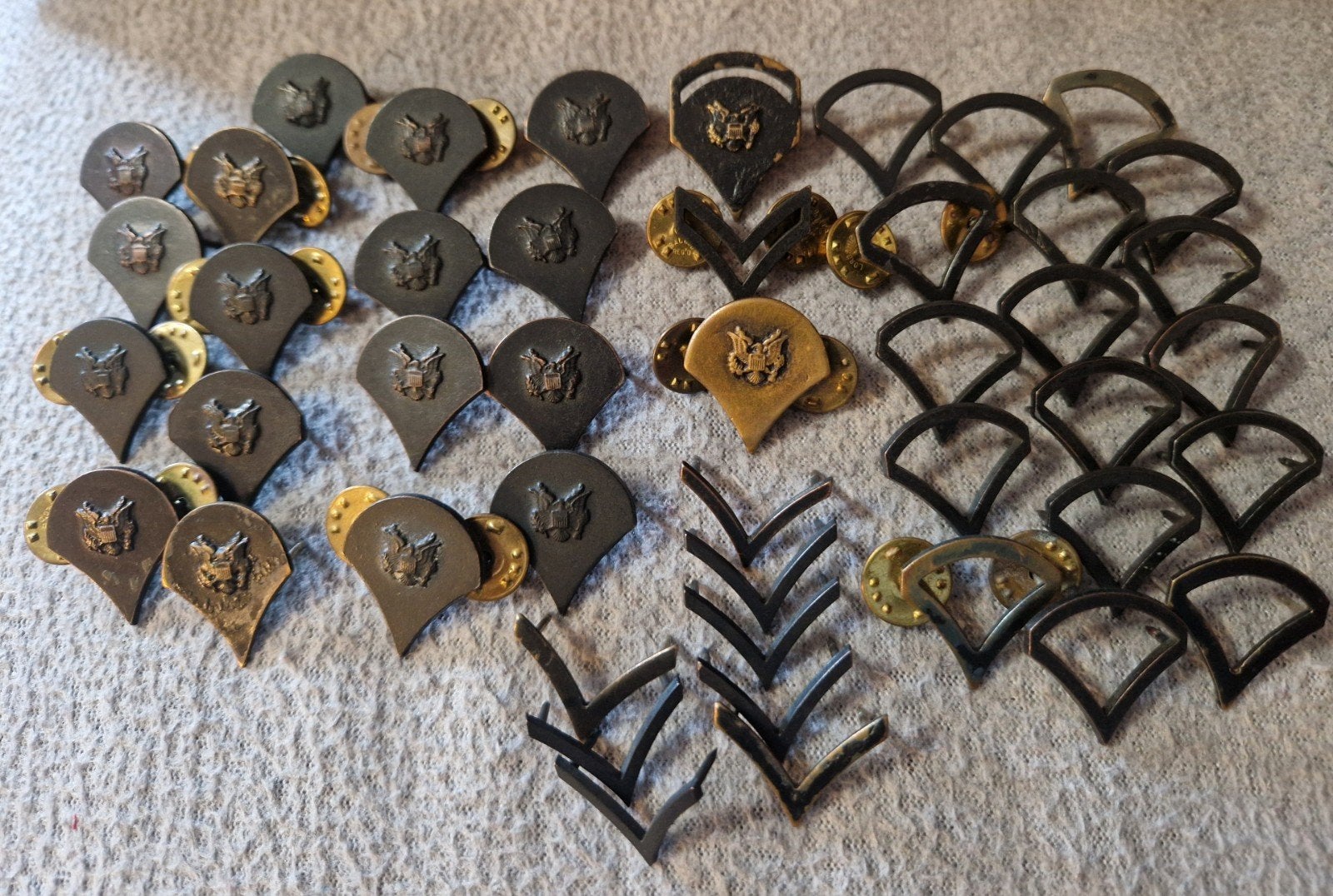 Militaire insignes en rangonderscheidingstekens.USA, Ophalen of Verzenden, Gebruikt
