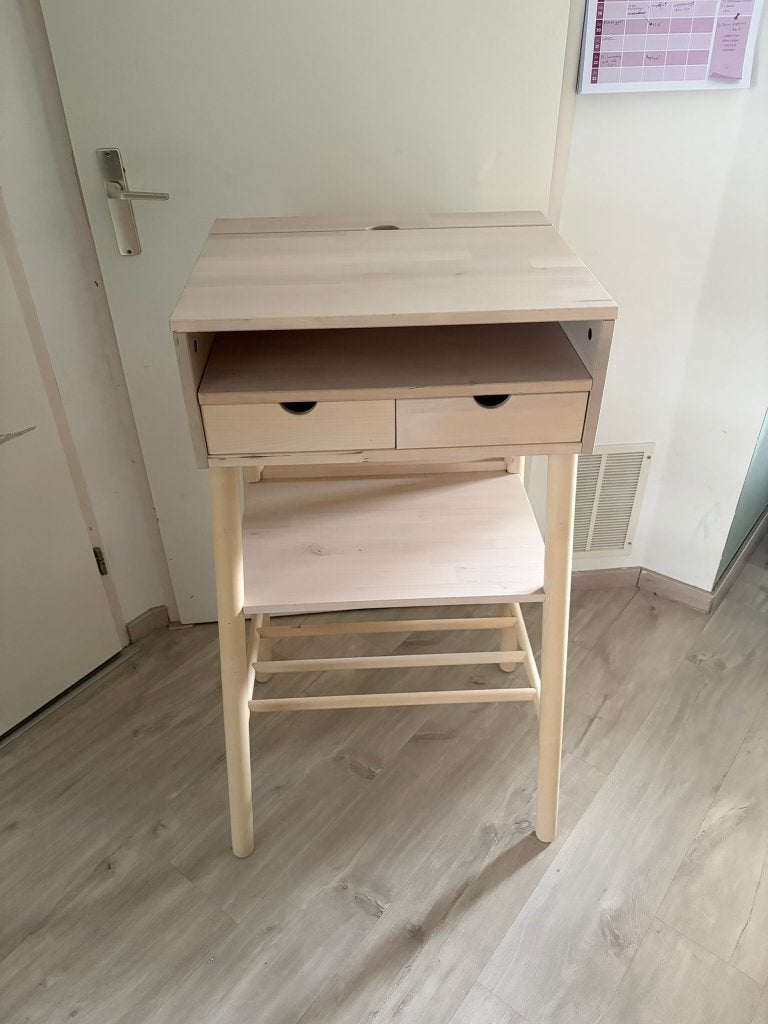 Ikea Knotten bureau, Huis en Inrichting, Bureaus, Ophalen, Met lades, Scandinavisch, Hout