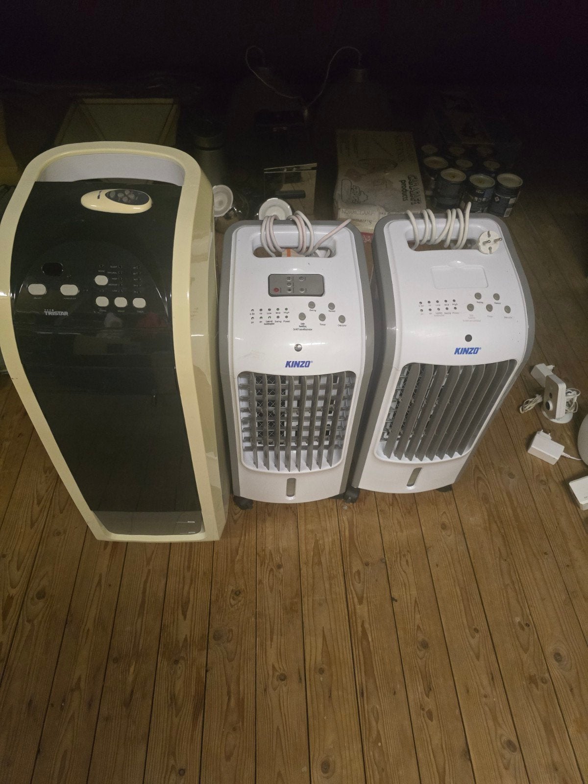 Kinzo Luchtkoeler met 2 Afstandsbediening, Ophalen, Gebruikt, Timer, Minder dan 60 m³