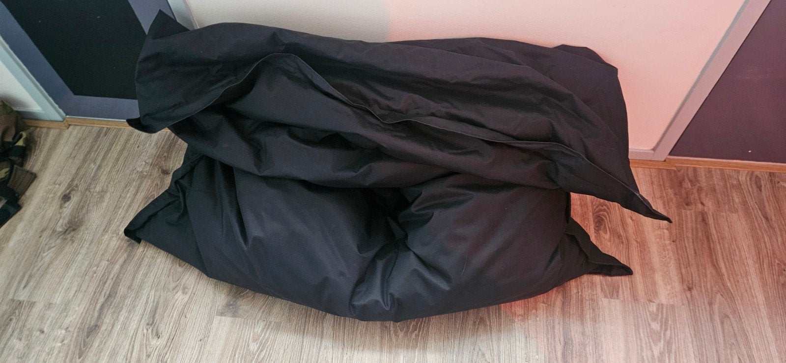 Zwarte zitzak - Comfortabel en veelzijdig, Ophalen of Verzenden, Gebruikt, Zwart, Zitzak