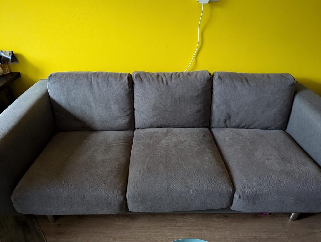 Ikea Norsborg 3-zitsbank - Grijs, Ophalen, Gebruikt, Stof, Modern, Scandinavisch