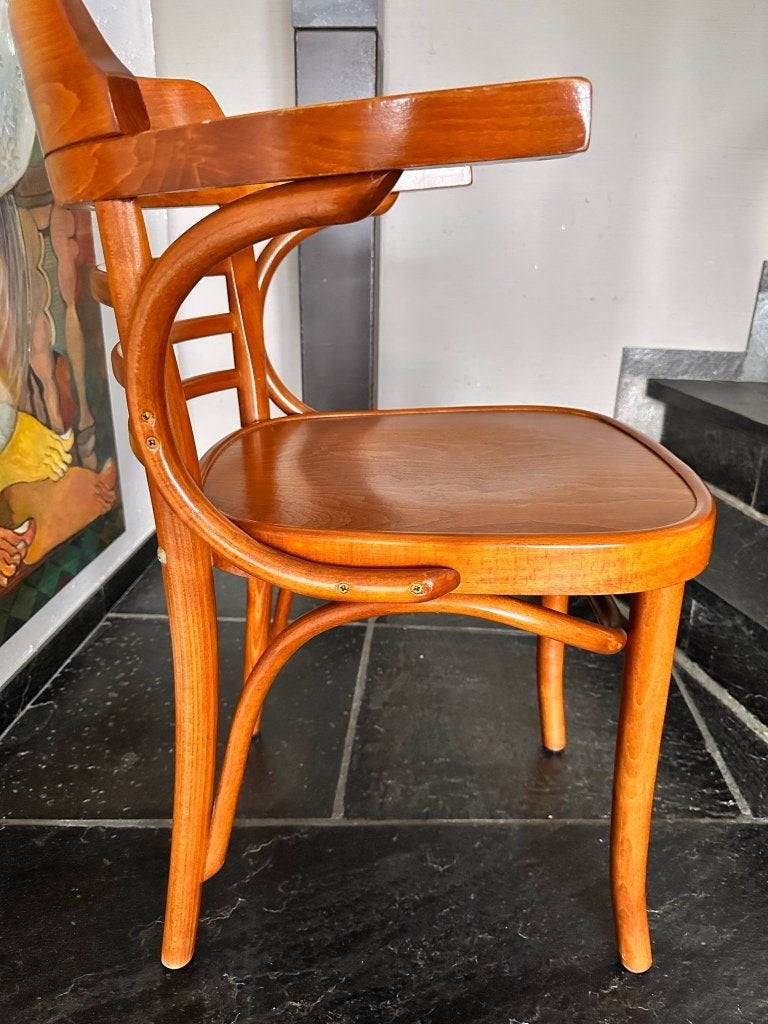 Bistro stoelen, Huis en Inrichting, Stoelen, Ophalen, Gebruikt, Bruin, Hout