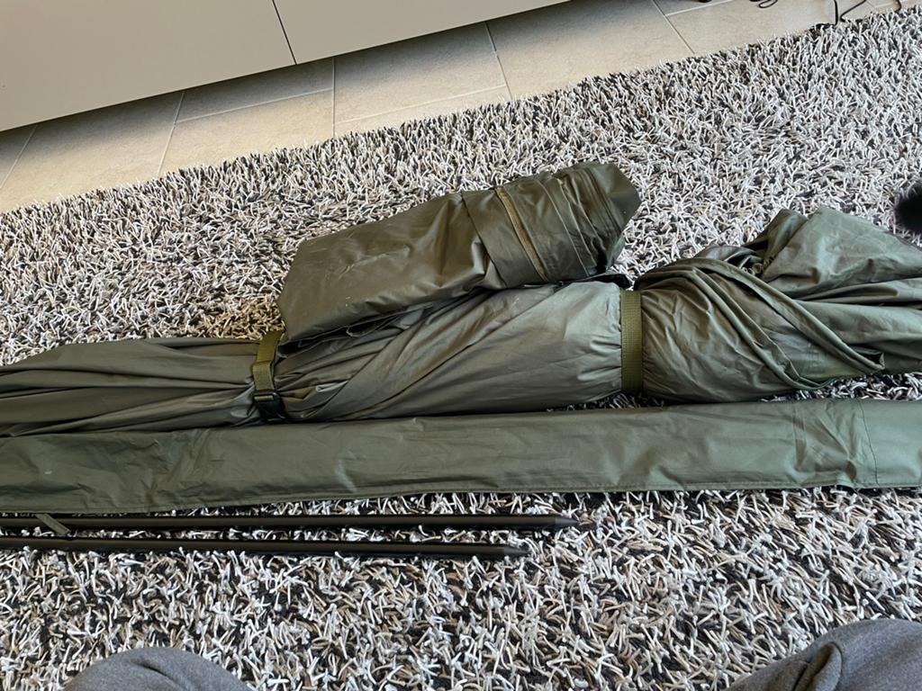 Fox Supa Brolly System - Visparaplu/Shelter, Ophalen, Zo goed als nieuw, Tot en met 2
