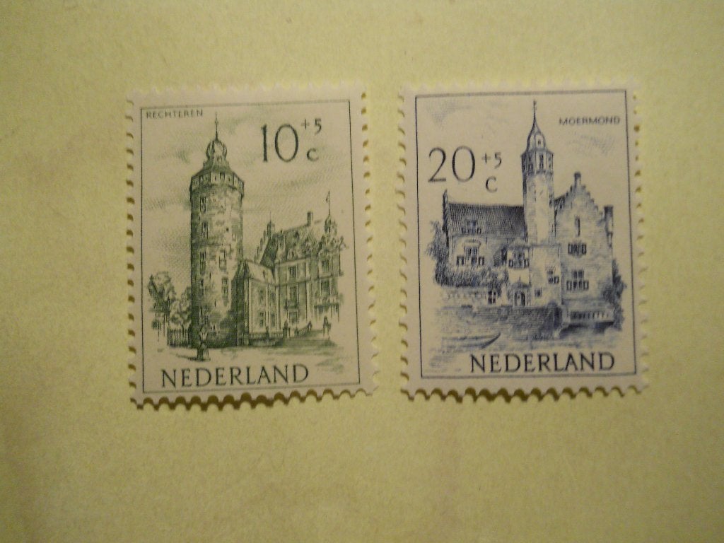 Nederland 1951 Zomerzegels Nvph.571-572 ongebruikt met gom, Postzegels en Munten, Ophalen of Verzenden, Na 1940, Postfris
