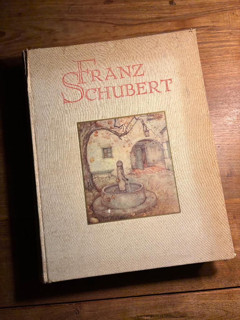 Antiek boek franz schubert piano Lou van strien anton pieck, Ophalen of Verzenden