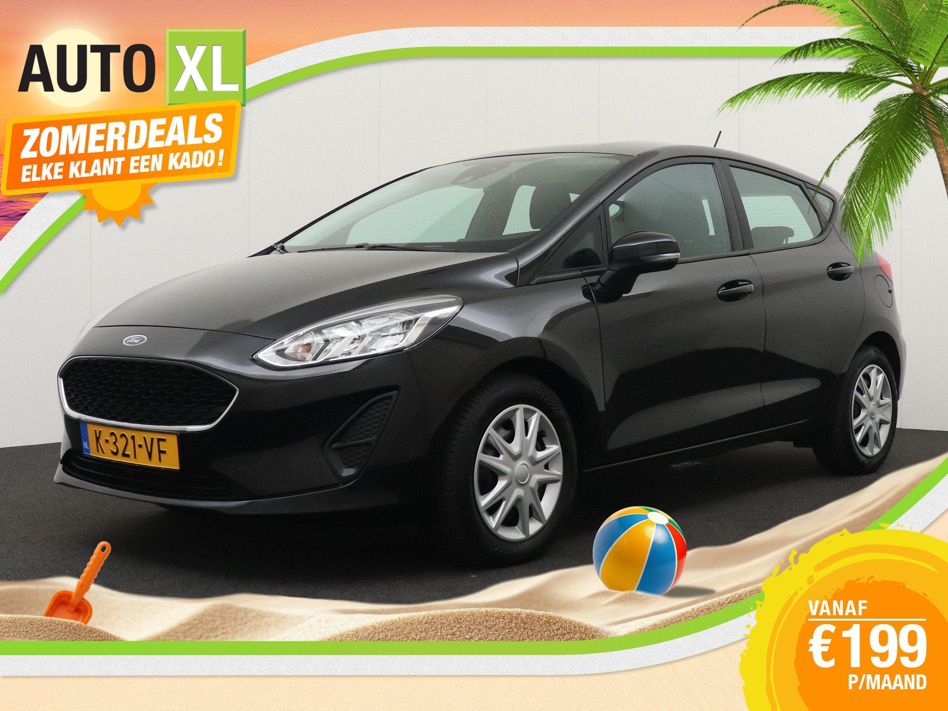 Ford Fiesta 1.0 94 PK Connected Carplay Cruise DAB Bluetooth, Auto's, Ford, Voorwielaandrijving, 94 pk, Stof, Gebruikt