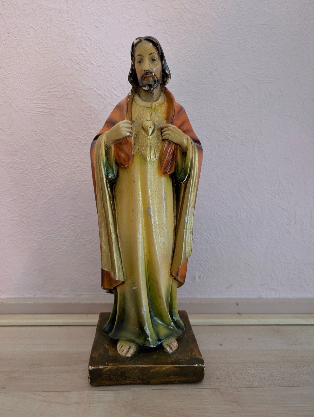 Heilig beeld gips 34 cm, Antiek en Kunst, Ophalen