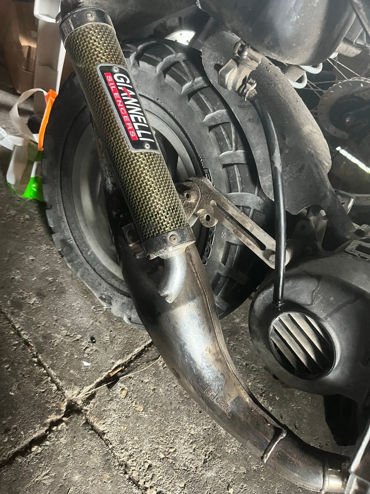 Gianelli Piaggio 70cc Uitlaat - Opknapper, Ophalen of Verzenden, Gebruikt, Uitlaat, Piaggio