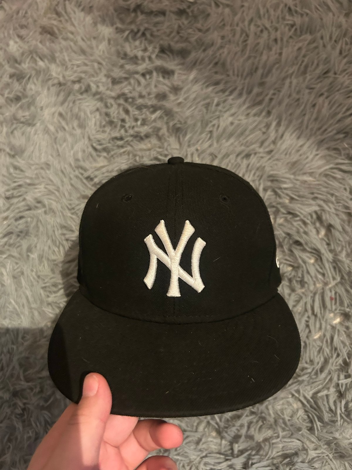 New Era New York Yankees 59Fifty Pet Zwart, Ophalen of Verzenden, Zo goed als nieuw, Pet