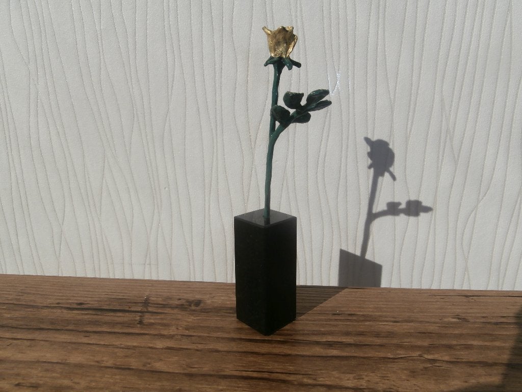Brons Beeld van Corry Ammerlaan  ,,Gouden Roos,,, Verzamelen, Ophalen of Verzenden, Zo goed als nieuw, Mens