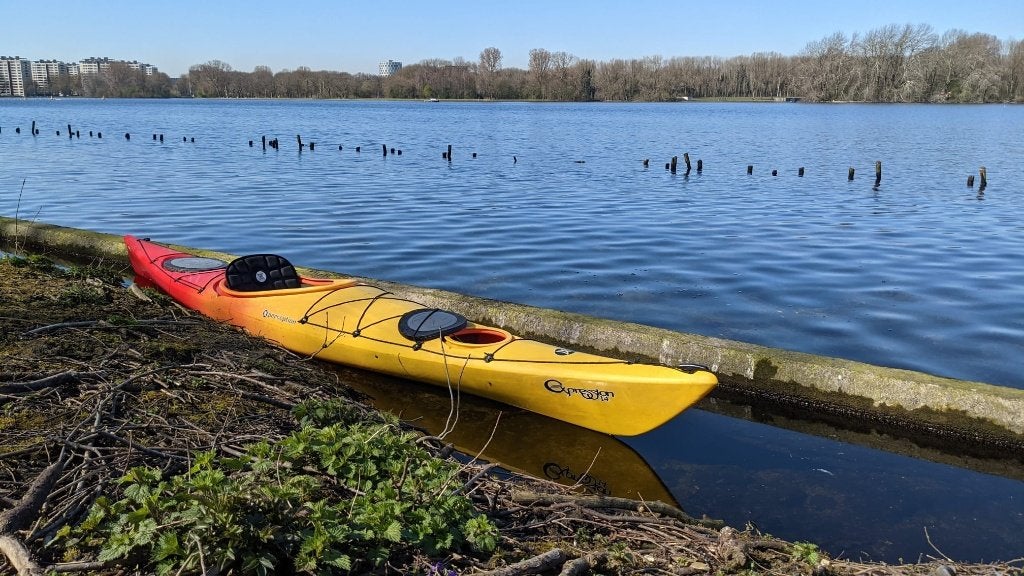 Perception Expression 14 Kayak inc Paddle & Portable Trolley, Ophalen, 1-persoons