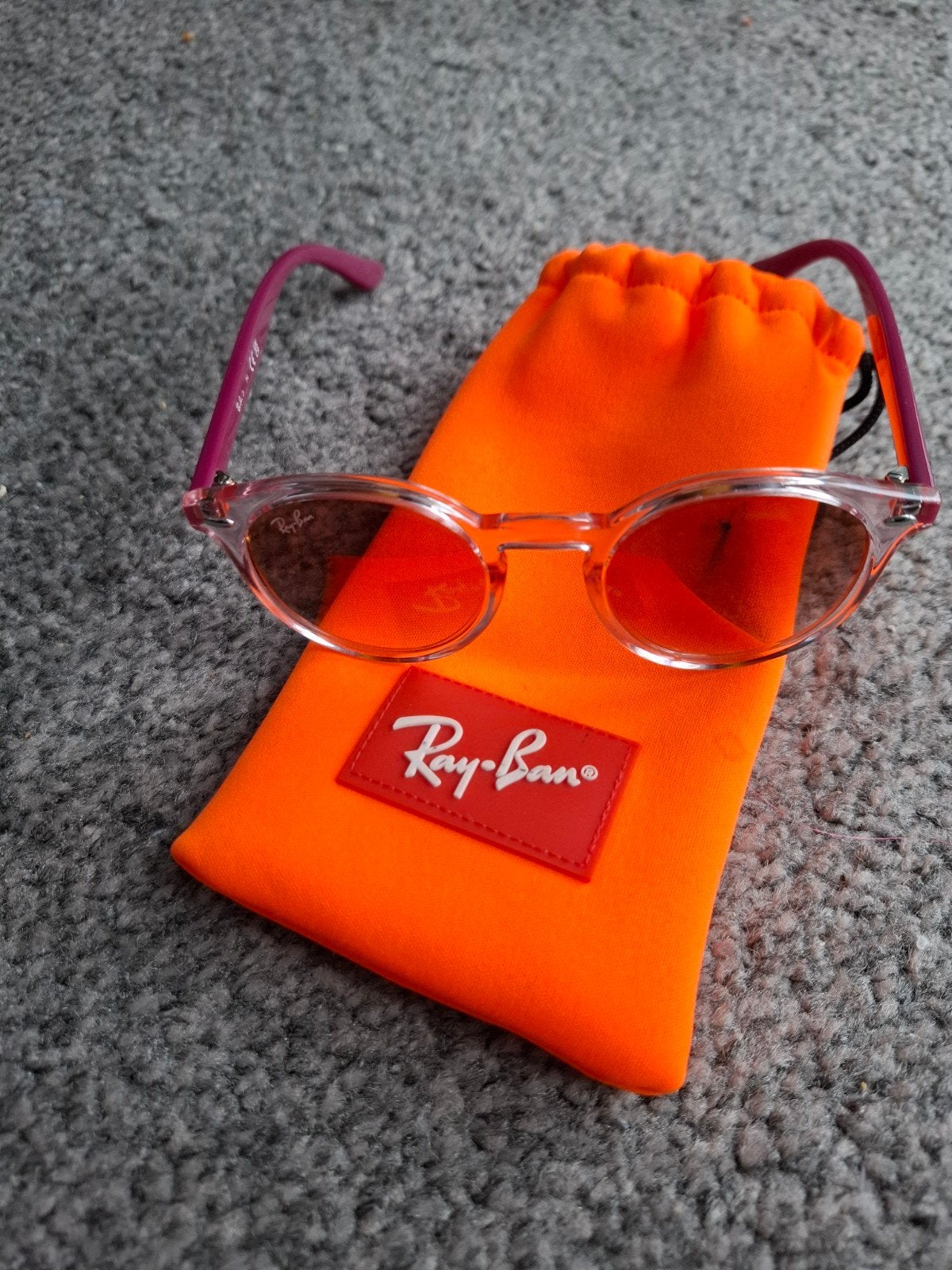 Zonnebril Ray-Ban Junior, Paars, Ray, Zonnebril, Ophalen of Verzenden
