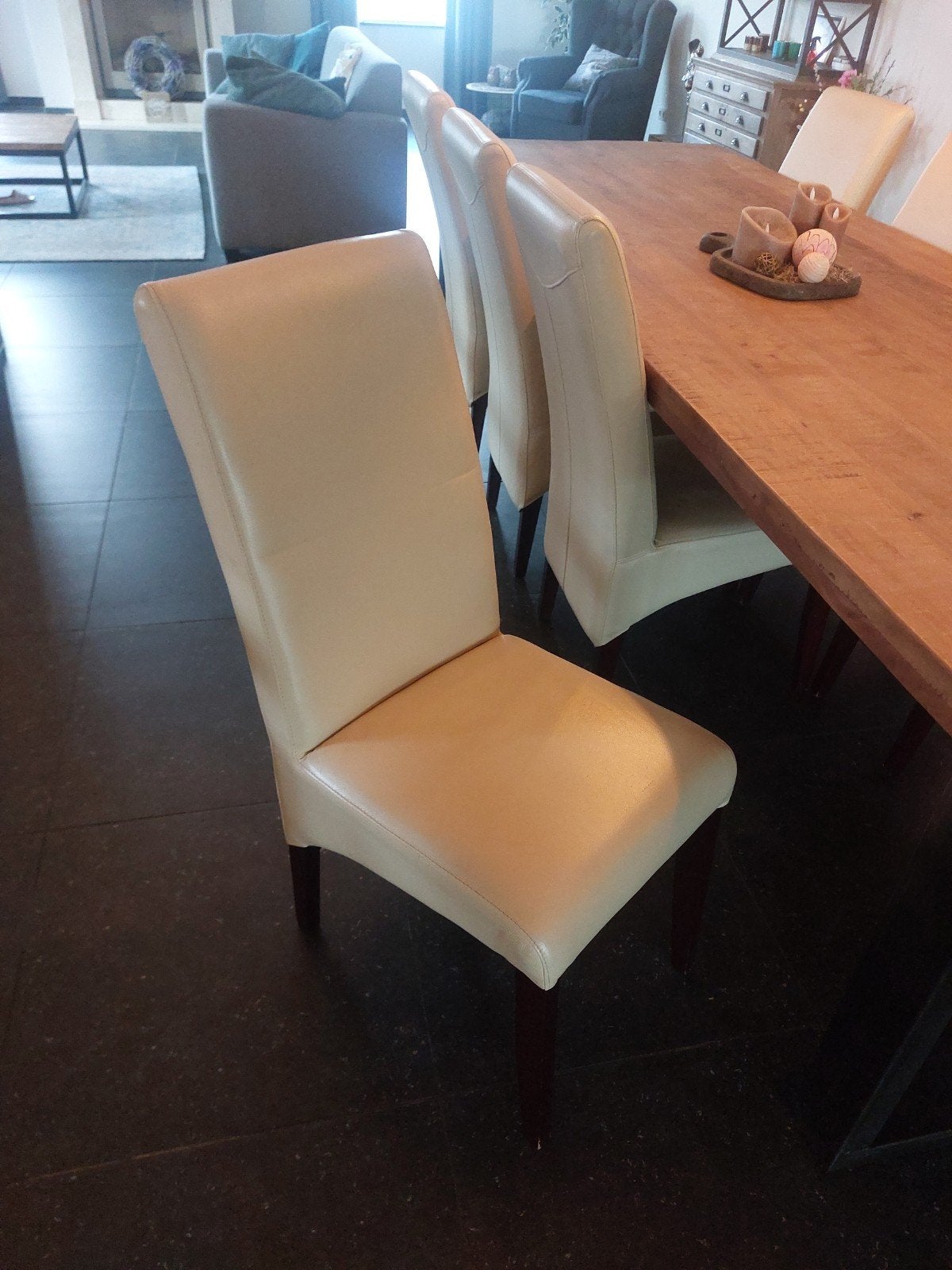 12 stuks eetkamer stoelen., Huis en Inrichting, Ophalen, Bruin, Vijf, Zes of meer stoelen