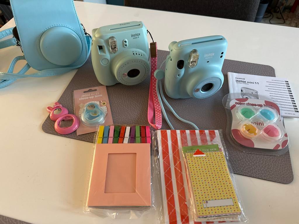 Fujifilm Instax Mini 11 & Mini 9 Instant Camera Set, Audio, Tv en Foto, Fotocamera's Digitaal, Compact, Ophalen of Verzenden, Zo goed als nieuw